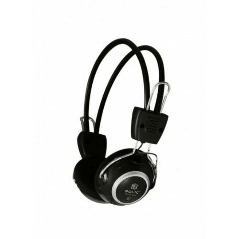 SLR-301MV Comfortable SOLIC Black Wired Headphones