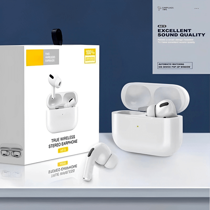 A619 Aspor Earbuds With Wireless Charging
