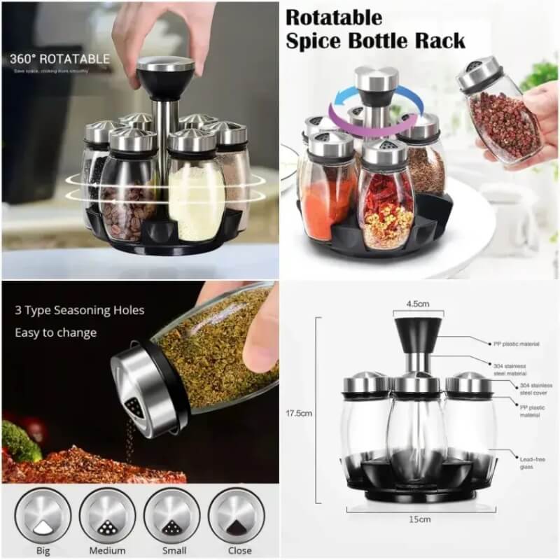 rotating-6bottles-spice-rack-glass-material