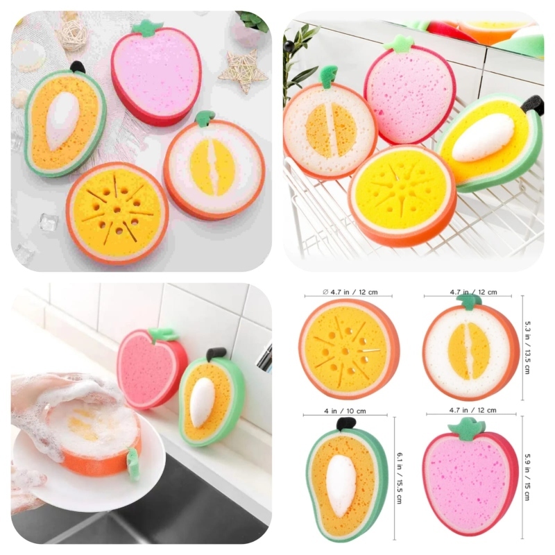 Fruit-shaped-cleaning-sponge