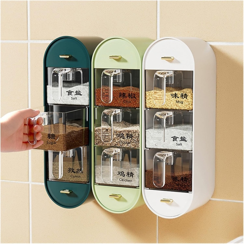 Wall-mounted-spice-organizer-5layer