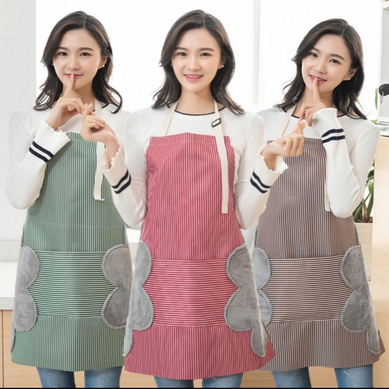 Hand-wiping-waterproof-kitchen-apron
