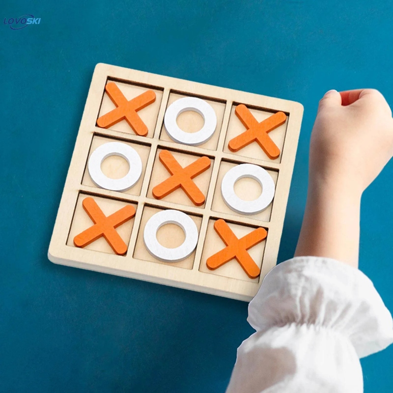 Wooden-tic-tac-toe-game