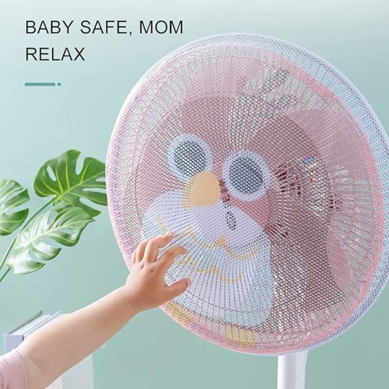 Cartoon Printed Safety Net Dust proof Fan Cover  Price in Pakistan | LAPTAB