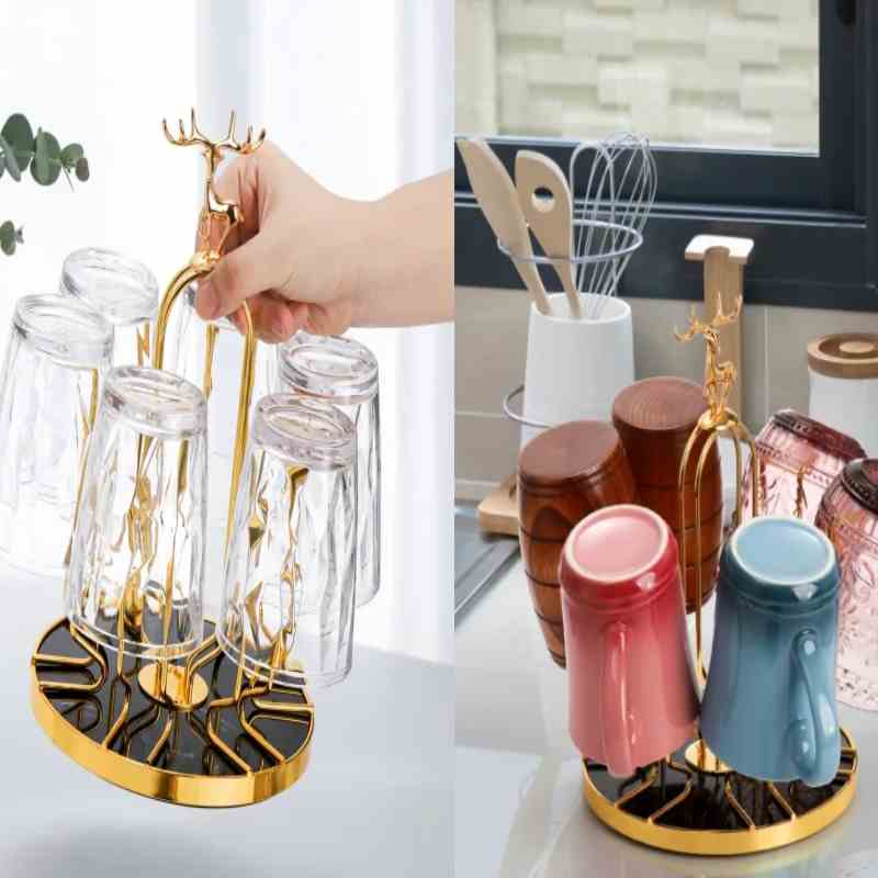 cups-and-mug-stand-golden-metal-holders-rack