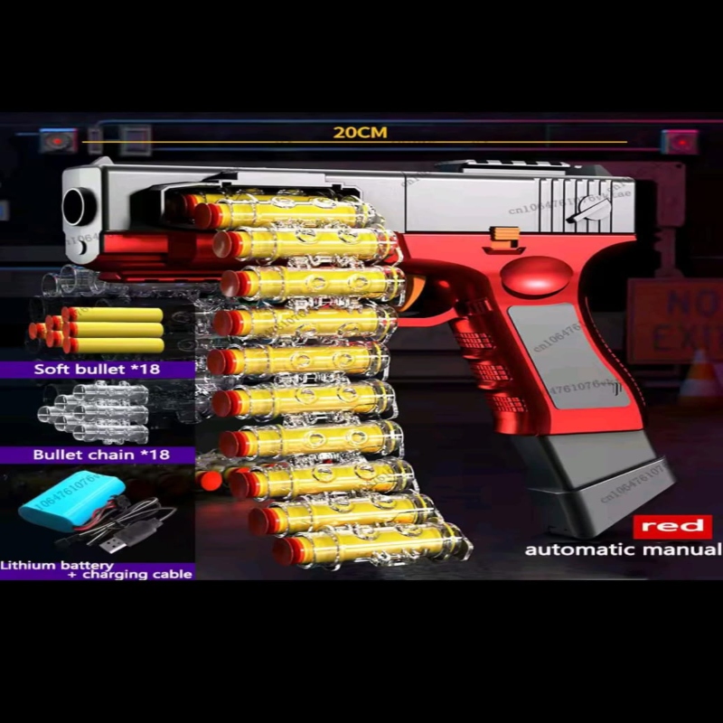 glock-soft-bullet-gun-with-bullet-chain