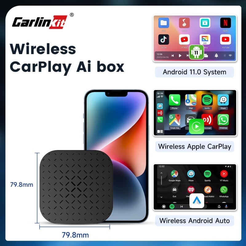 CARLINKIT T BOX 2+16GB APPLE ANDROID 11.0 WIRELESS CARPLAY