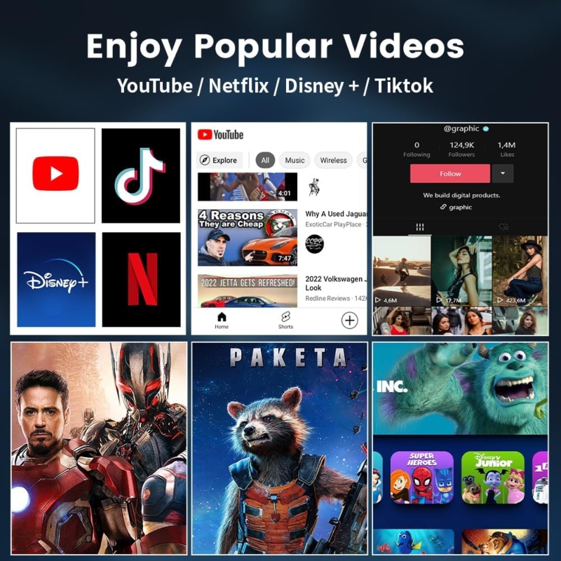 CARLINKIT T BOX 2+16GB APPLE ANDROID 11.0 WIRELESS CARPLAY