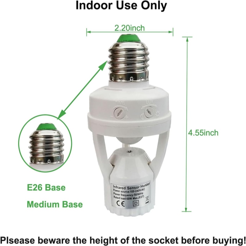 Motion Sensor Bulb Holder Light Socket for Smart Indoor Lighting Price in Pakistan | LAPTAB
