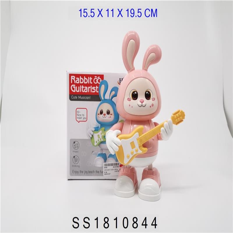 DANCING  GUITAR RABBIT WITH LIGHT SOUND.