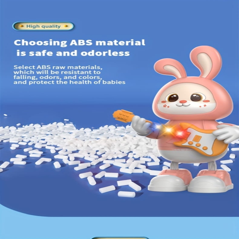 DANCING  GUITAR RABBIT WITH LIGHT SOUND.