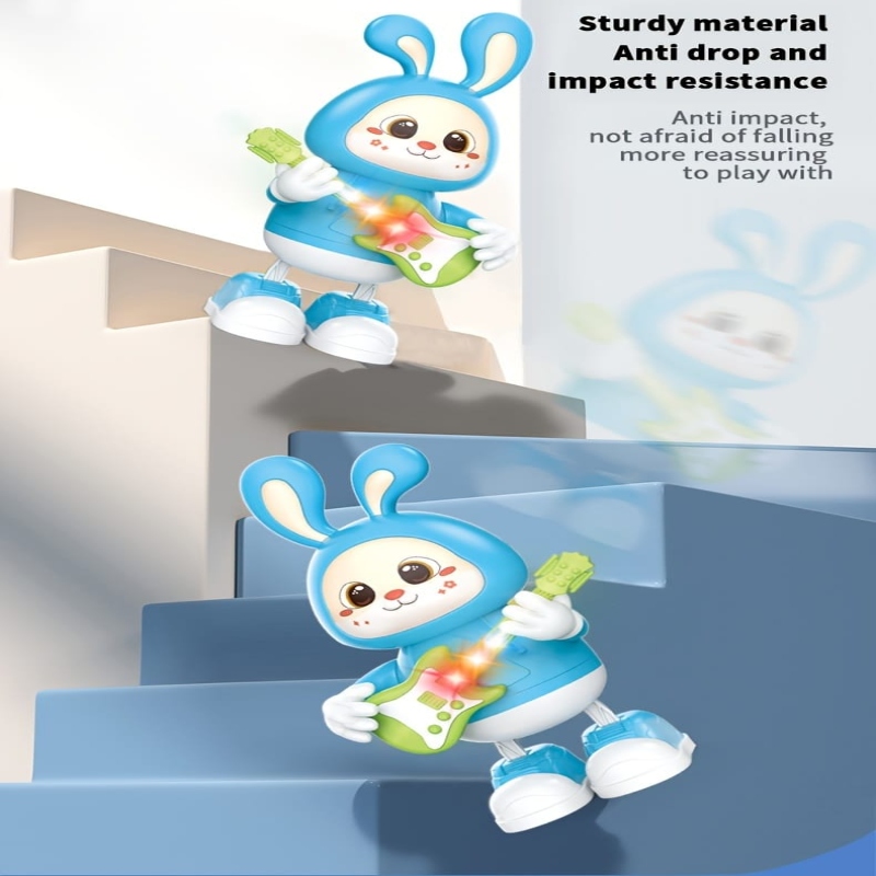 DANCING  GUITAR RABBIT WITH LIGHT SOUND.