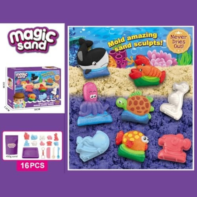 KIDS MAGIC SAND ART SET WITH TRAYE