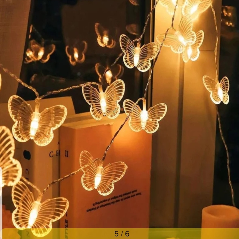 Led butterfly string light 