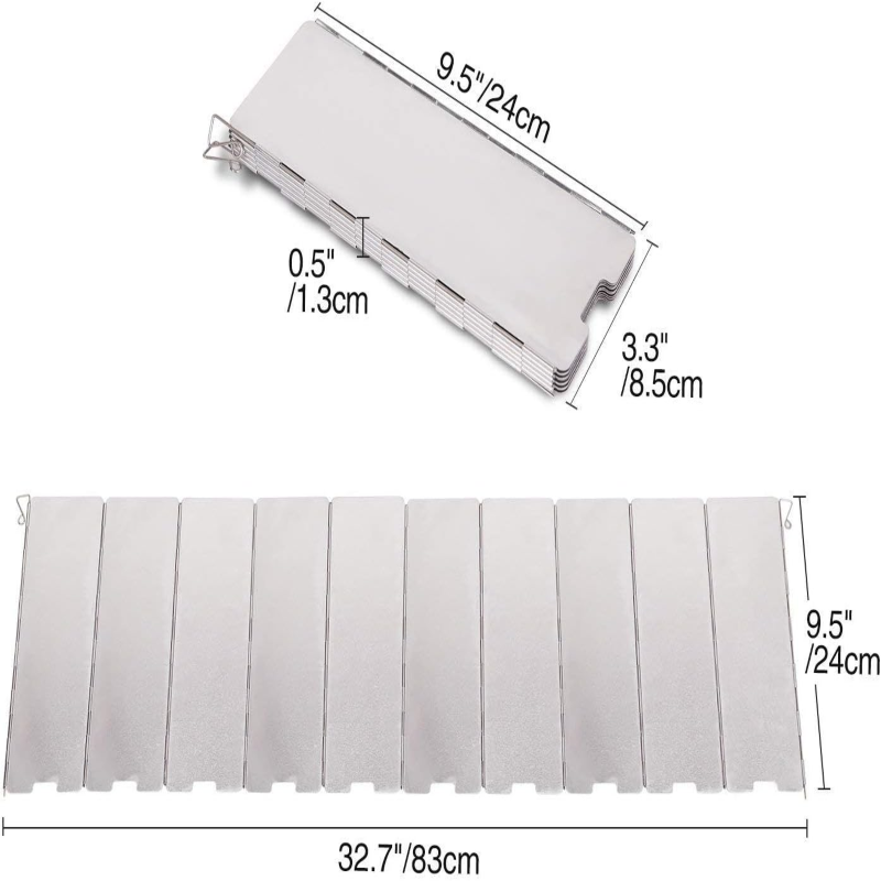  Windscreen Foldable Aluminum Foil Stove
