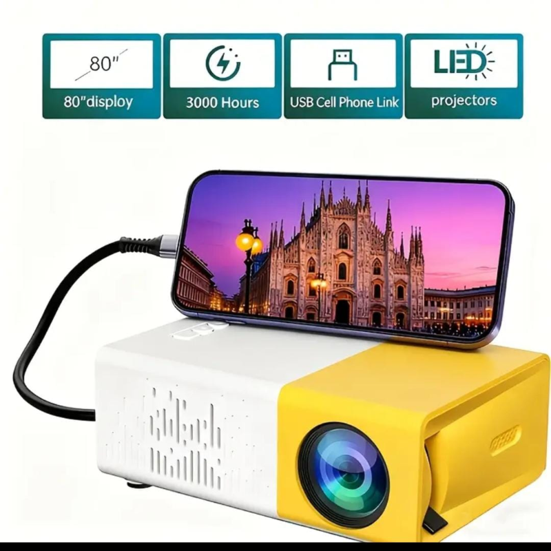 Portable Pico Full Color LED LCD Video Projector