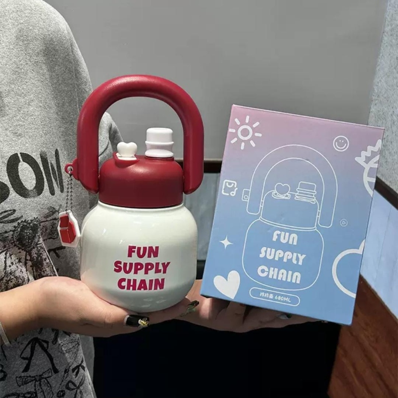  Stainless Steel Insulated Mug with Straw 