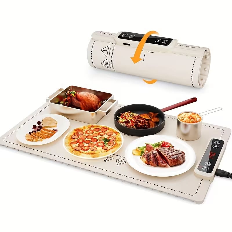 Portable Electric Food Warmer Mat with Temp Display Price in Pakistan | LAPTAB