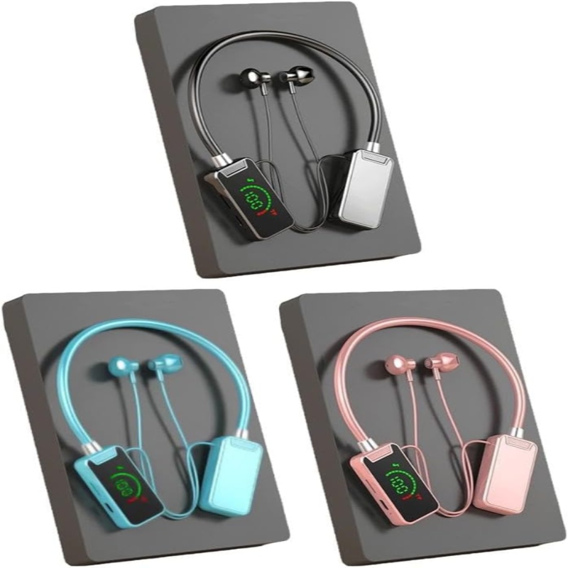 LED Smart Digital Display Hanging BT V5.4 earbuds Price in Pakistan | LAPTAB