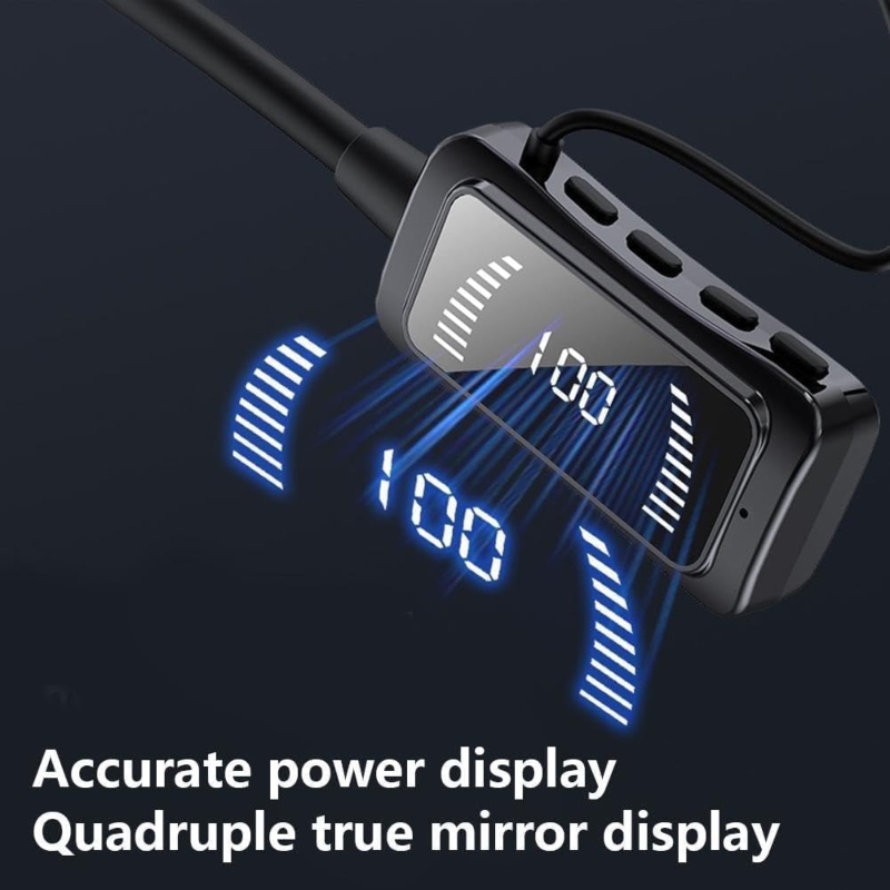 LED Smart Digital Display Hanging BT V5.4 earbuds Price in Pakistan | LAPTAB