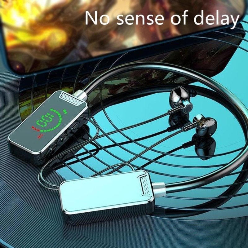 LED Smart Digital Display Hanging BT V5.4 earbuds Price in Pakistan | LAPTAB