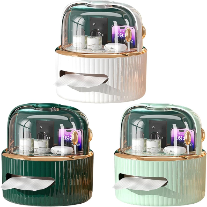 Tissue Box + Cosmetics Organizer With Acrylic Door Price in Pakistan | LAPTAB