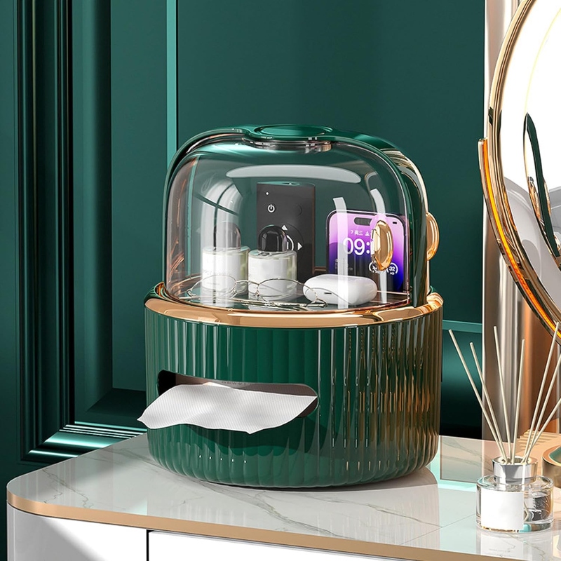 Tissue Box + Cosmetics Organizer With Acrylic Door Price in Pakistan | LAPTAB