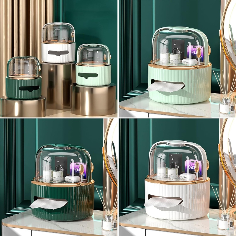 Tissue Box + Cosmetics Organizer With Acrylic Door Price in Pakistan | LAPTAB