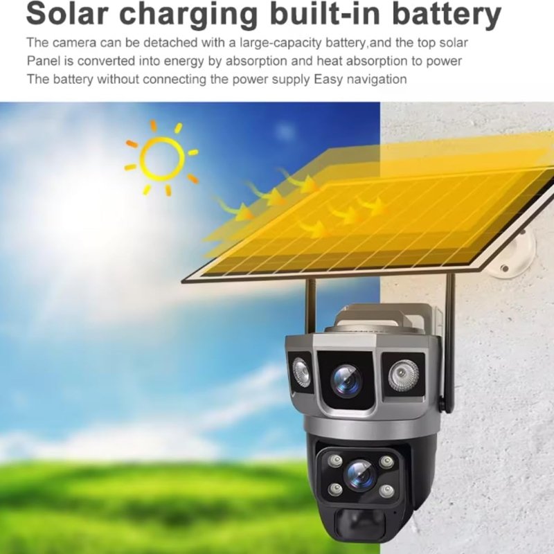 V380 Pro WiFi Camera 4MP Outdoor Indoor Solar PTZ Camera  Price in Pakistan | LAPTAB
