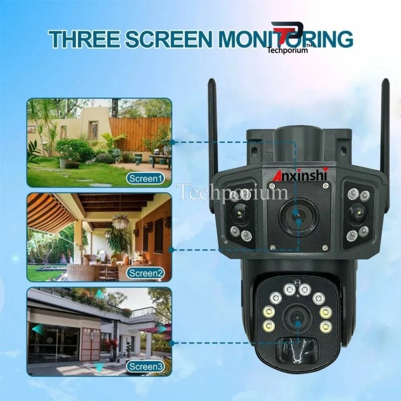 Solar Security Camera 8MP 4K WiFi and 4MP Dual Lens  Price in Pakistan | LAPTAB