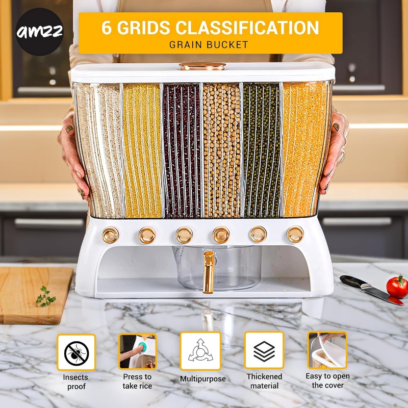 6 Grid Rice Dispenser Transparent Price in Pakistan | LAPTAB