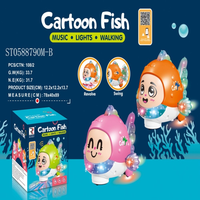 Face Changing Cartoon Fish With Light and Music Price in Pakistan | LAPTAB