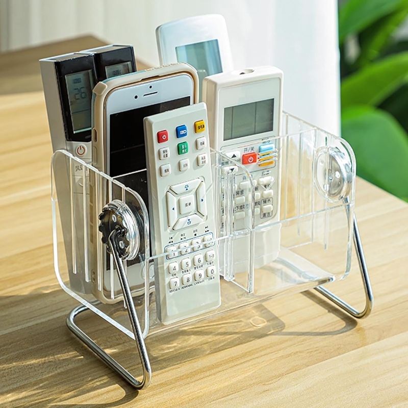 Porta Fazzoletti Multifunzione In Pelle PU Con Organizer Da Scrivania 3 Scomparti