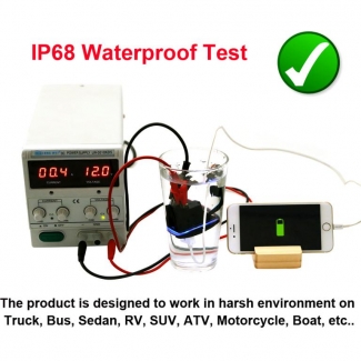 Universal Car Charger Waterproof Dual Port Auto Adapter Price in Pakistan | LAPTAB