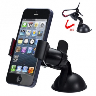360 Universal Car Mount Holder with Silicone Sucker for Phones and GPS Price in Pakistan | LAPTAB