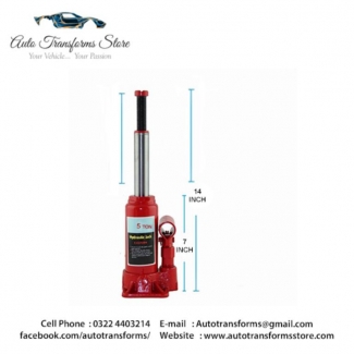 5 Ton Hydraulic Bottle Lifting Jack for Car Sedan, 14 Inch Height Price in Pakistan | LAPTAB