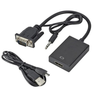 VGA to HDMI Converter with Audio Input for Stable Video Signal Price in Pakistan | LAPTAB