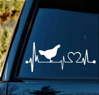 Heartbeat Lifeline Monitor Screen Car Sticker - Waterproof Vinyl Decal Price in Pakistan | LAPTAB