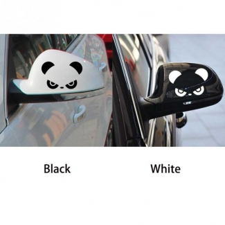 Angry Panda Pattern Rear View Mirror Stickers - 2 Pcs, Waterproof & Removable Price in Pakistan | LAPTAB
