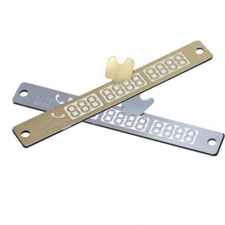 Temporary Car Parking Card with Luminous Phone Number Plate and Suction Cup Price in Pakistan | LAPTAB