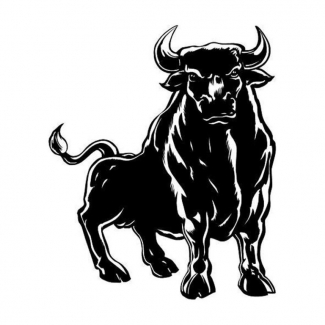 Spanish Bull Mighty Styling Cool Car Sticker for Vehicle Body Decor