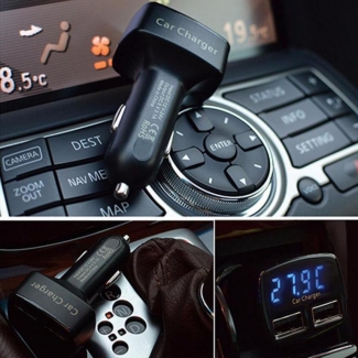 Car USB Socket Dual Charger Adapter with Voltage Tester and QC3.0 Ports Price in Pakistan | LAPTAB
