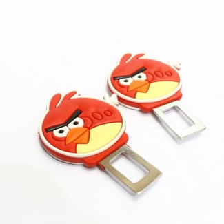 Custom Angry Bird Style Seat Belt Warning Canceler Clips - Set of 2