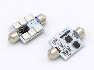 Remote Car Interior LED Light Lamp with 16 Colors and Brightness Control