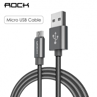 ROCK 3.3 Feet Micro USB Fast Charging Cable for Smartphones Price in Pakistan | LAPTAB