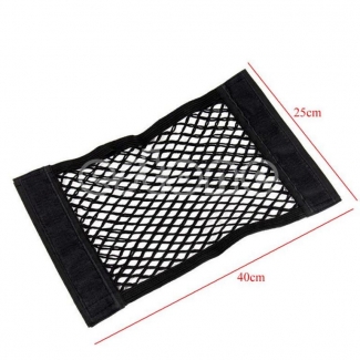 Rear Trunk Back Seat Elastic String Net Mesh Storage Bag for Organizing Items