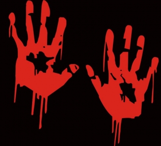 Bloody Hand Reflective Car Bumper Sticker for Halloween Decor Price in Pakistan | LAPTAB