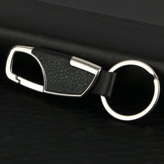 Fashion Creative Zinc Alloy Black & Silver Car Keyring Keychain Price in Pakistan | LAPTAB