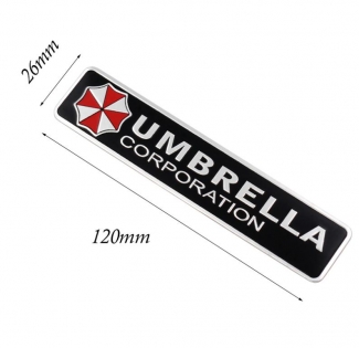 2 Pcs 3D Aluminum Umbrella Corporation Car Logo - Self Adhesive Emblems Price in Pakistan | LAPTAB