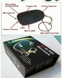 Hidden Keychain Camera with Microphone for Discreet Video and Photo Price in Pakistan | LAPTAB